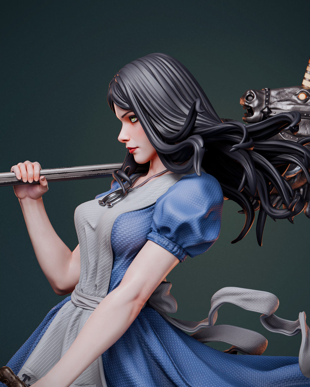 Alice Liddell Figur !!!BEMALT!!! -Fan Art-3D Druck- Maßstab 1:6