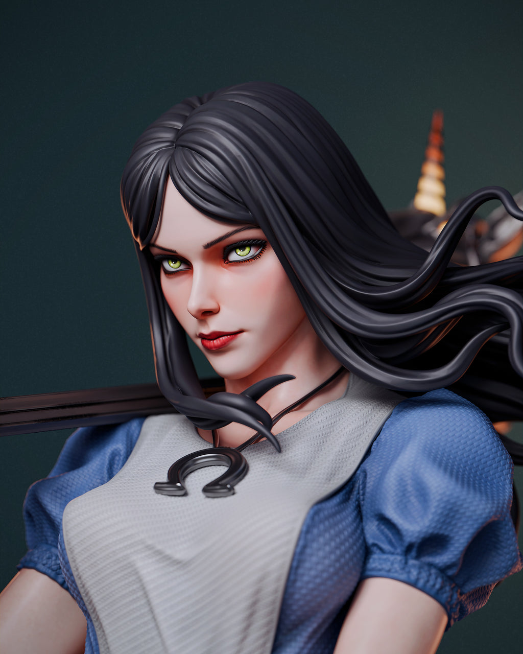 Alice Liddell Figur !!!BEMALT!!! -Fan Art-3D Druck- Maßstab 1:6