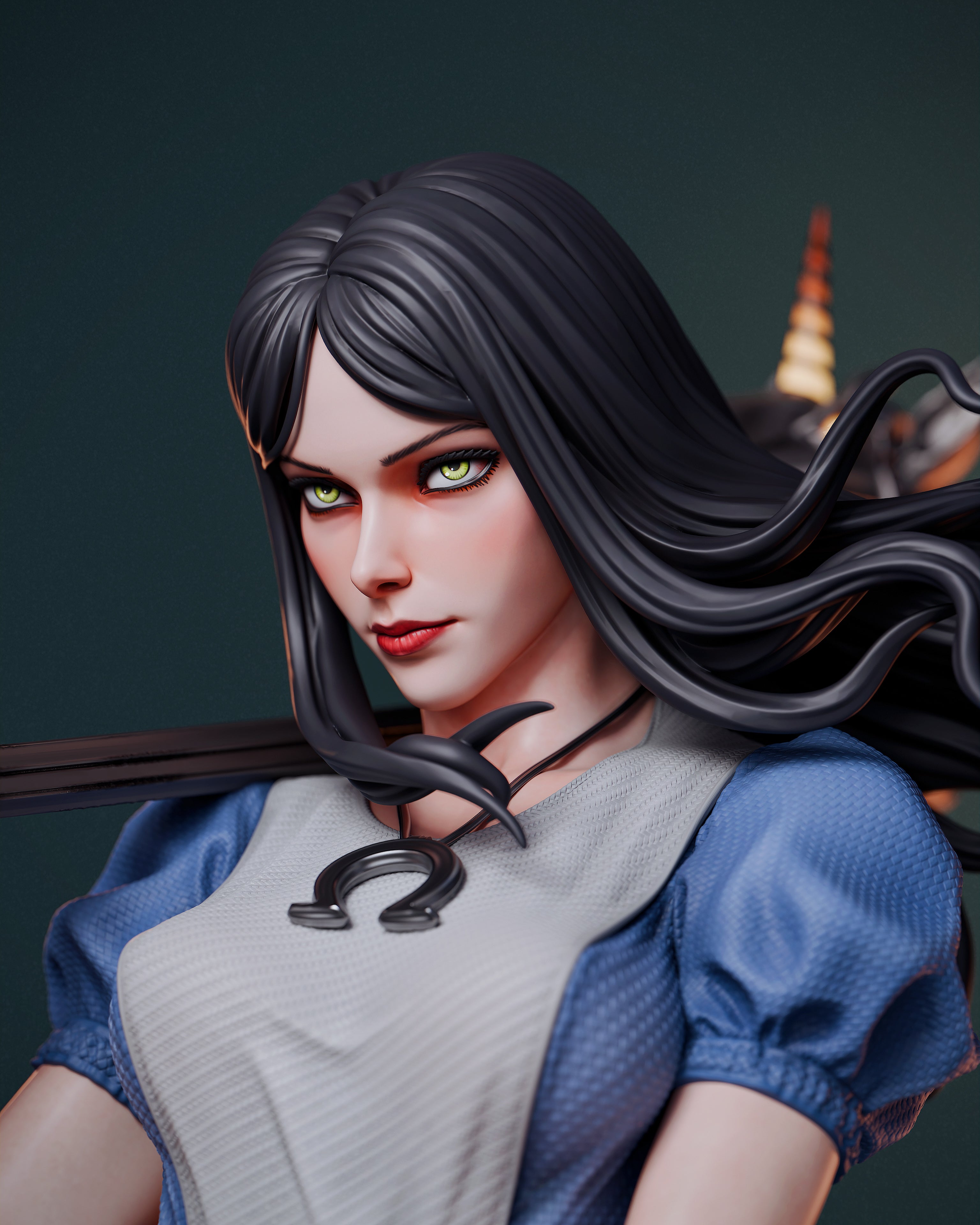 Alice Liddell Figur !!!BEMALT!!! -Fan Art-3D Druck- Maßstab 1:6