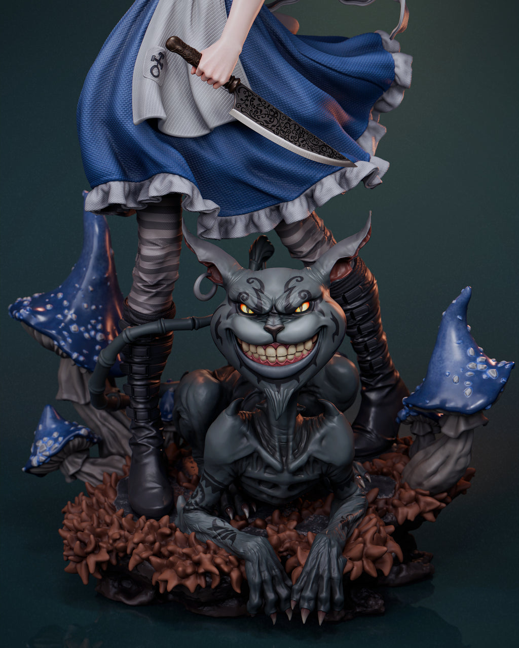 Alice Liddell Figur !!!BEMALT!!! -Fan Art-3D Druck- Maßstab 1:6