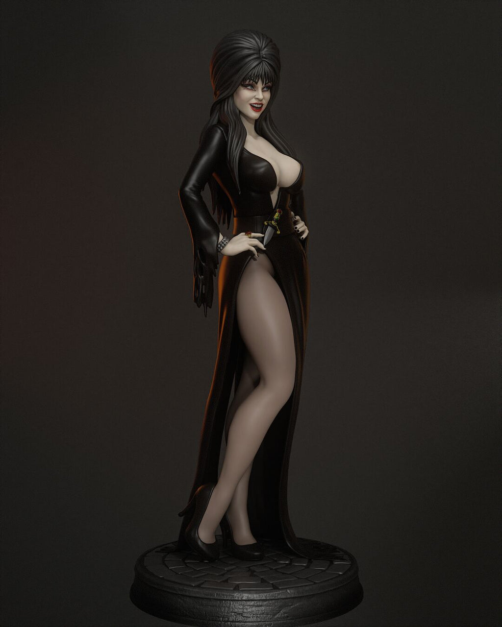 Elvira Figur !!!BEMALT!!! -Fan Art-3D Druck- Maßstab 1:6