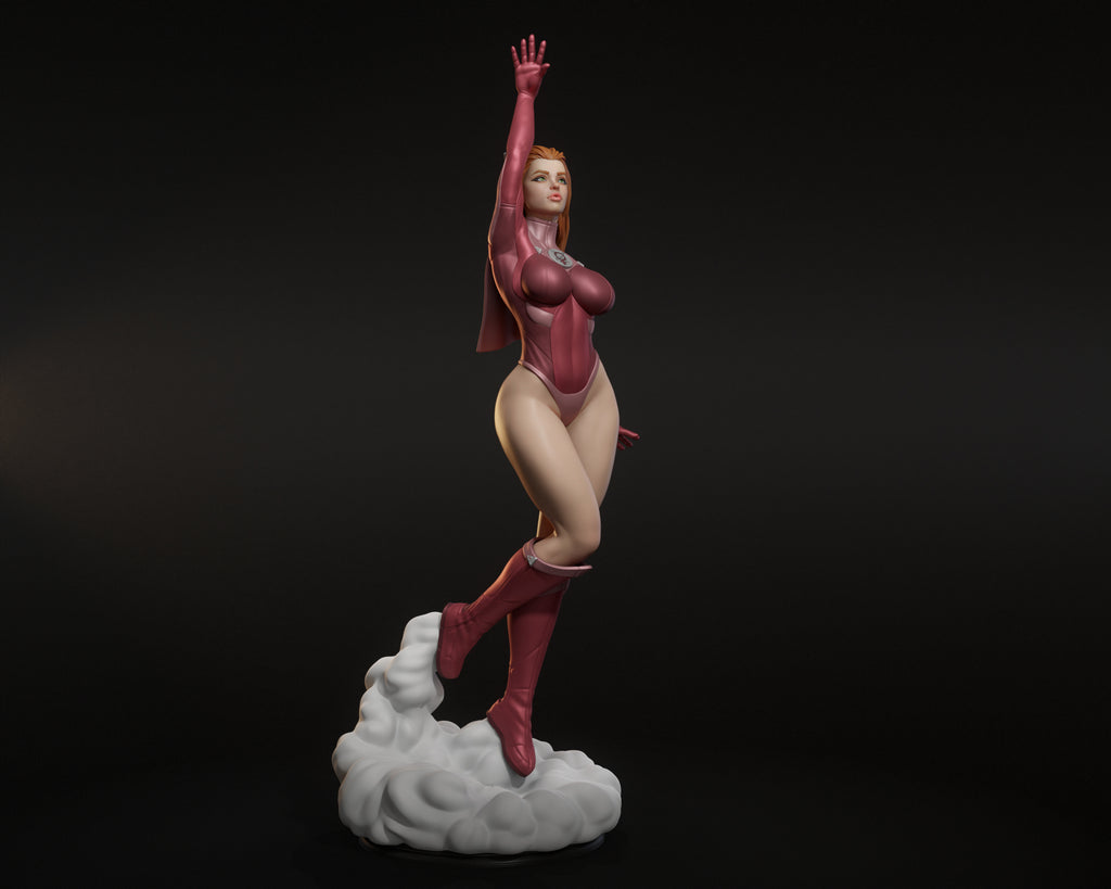 Atom Eve Figur !!!BEMALT!!! -Fan Art-3D Druck- Maßstab 1:6
