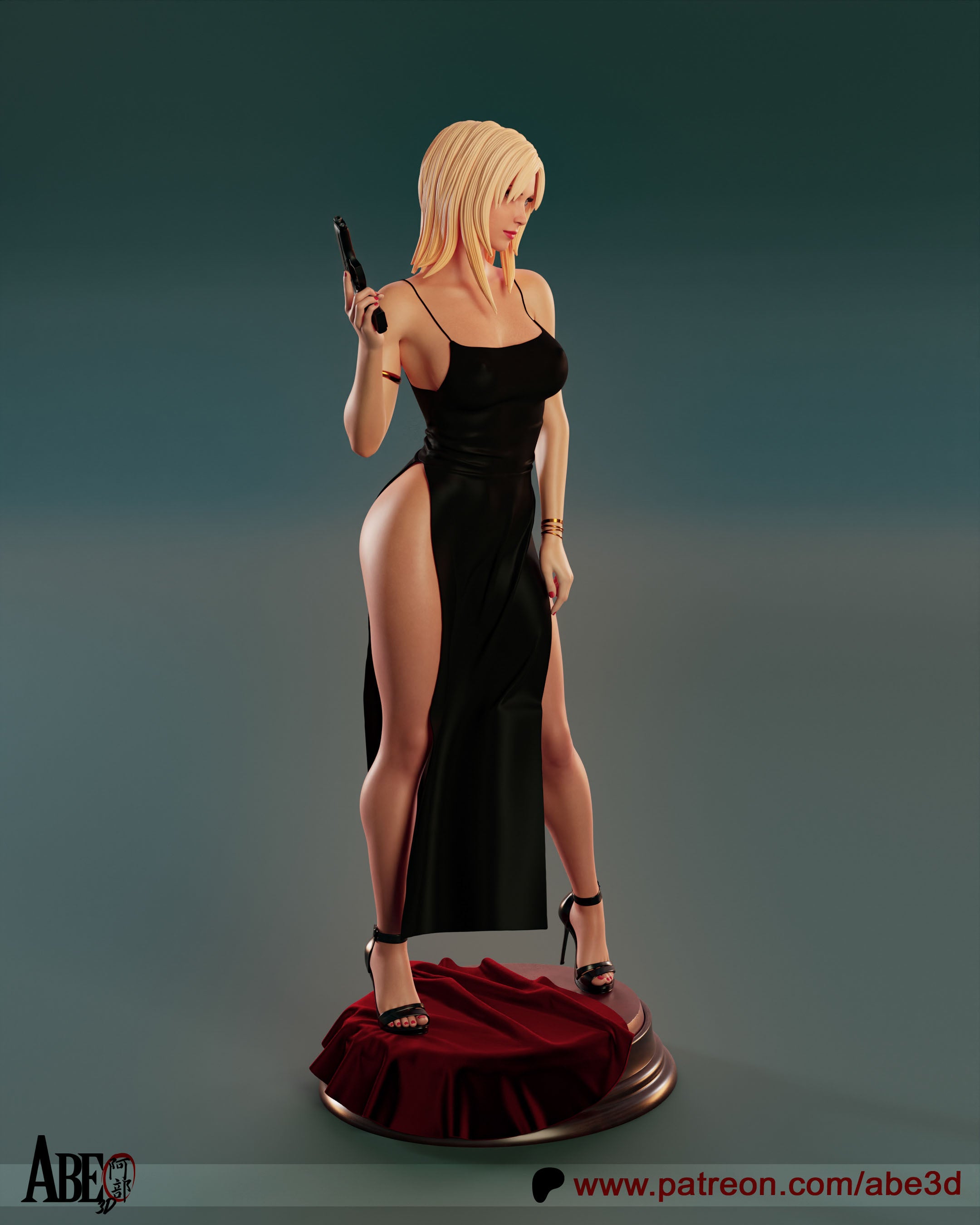 Aya Brea Figur !!!BEMALT!!! -Fan Art-3D Druck- Maßstab 1:6