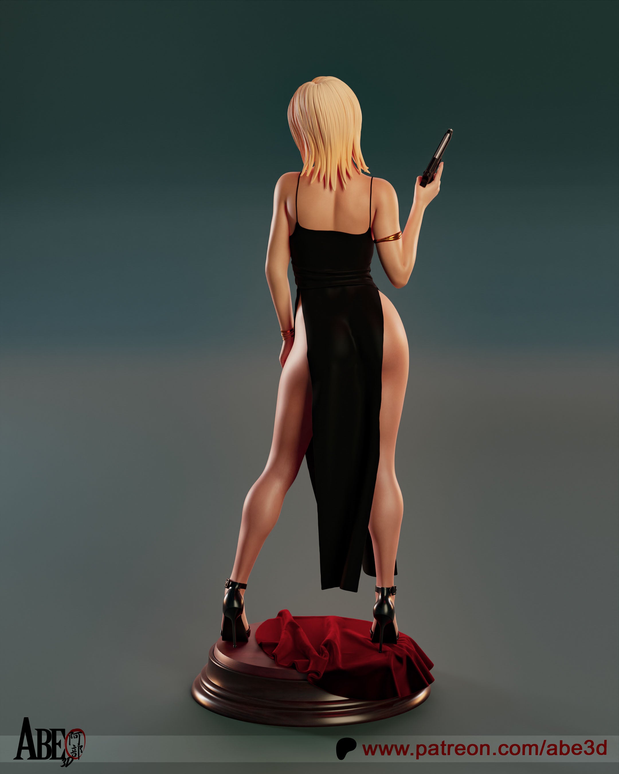 Aya Brea Figur !!!BEMALT!!! -Fan Art-3D Druck- Maßstab 1:6