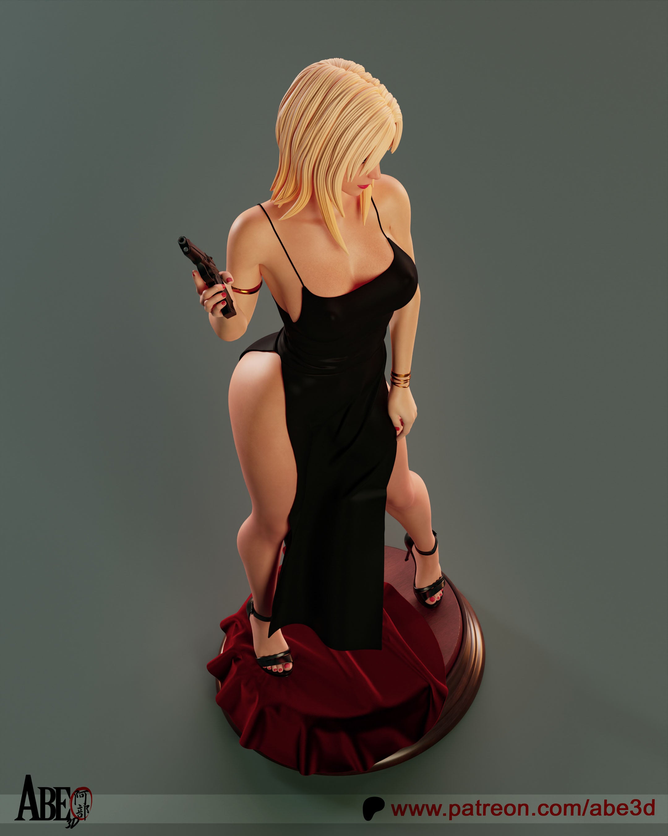 Aya Brea Figur !!!BEMALT!!! -Fan Art-3D Druck- Maßstab 1:6