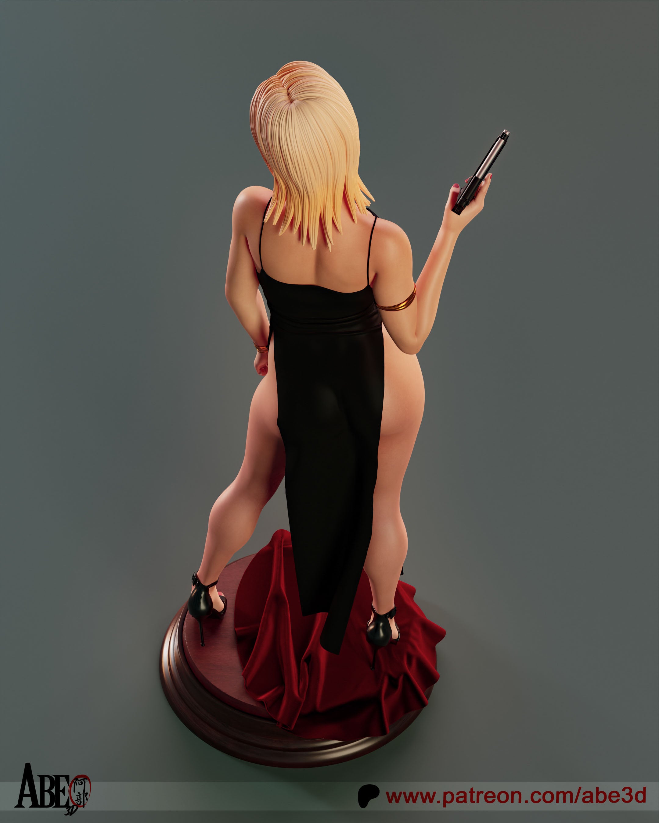 Aya Brea Figur !!!BEMALT!!! -Fan Art-3D Druck- Maßstab 1:6