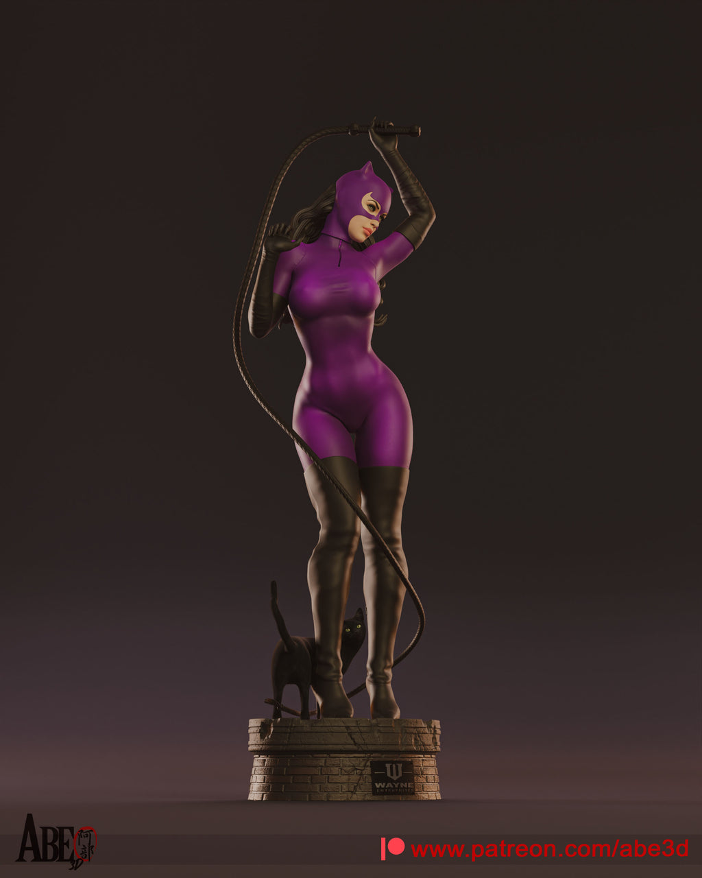 Catwoman Figur !!!BEMALT!!! -Fan Art-3D Druck- Maßstab 1:6