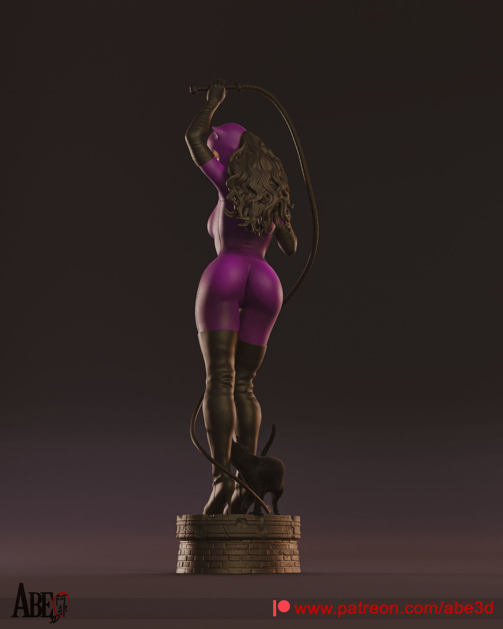 Catwoman Figur !!!BEMALT!!! -Fan Art-3D Druck- Maßstab 1:6