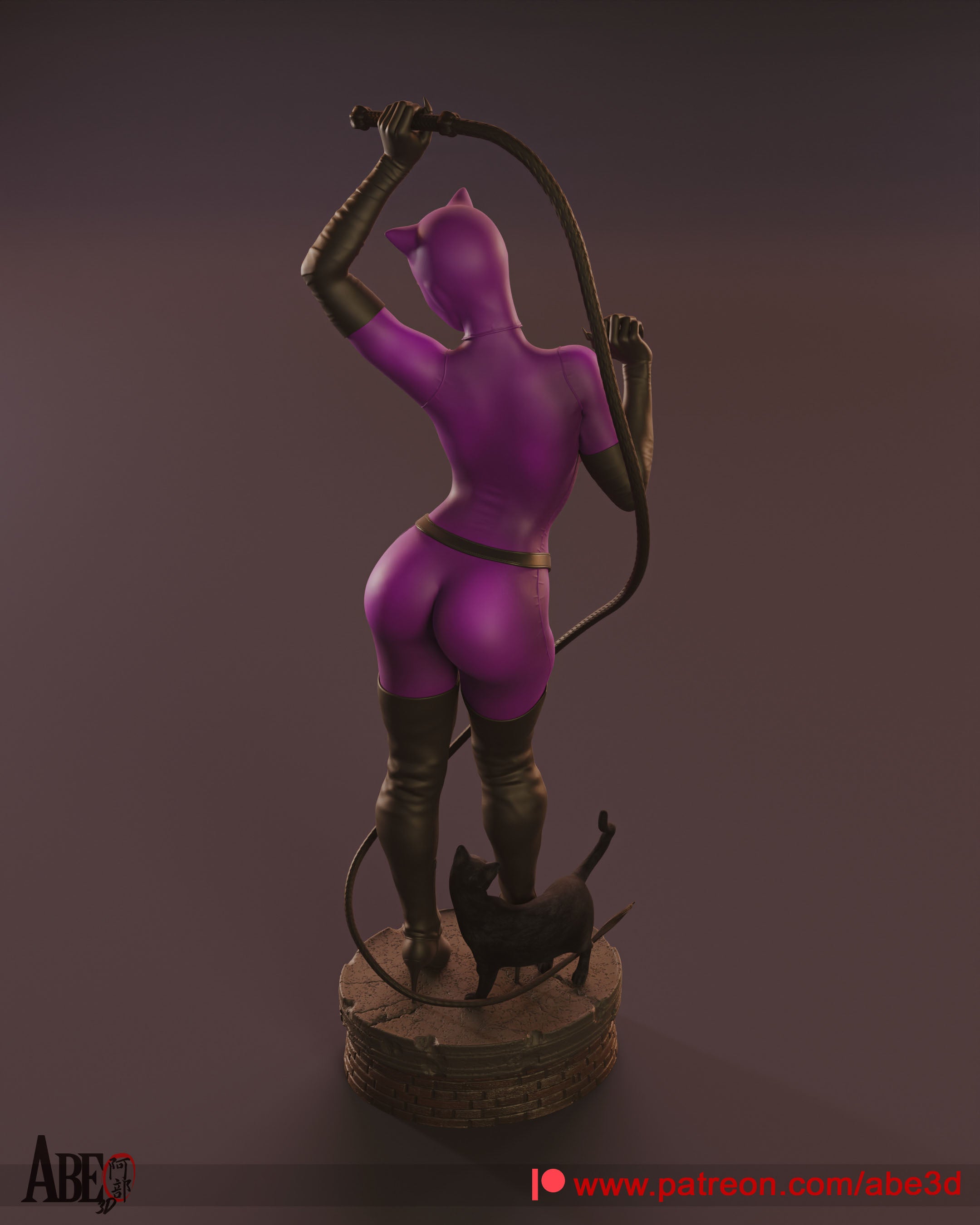 Catwoman Figur !!!BEMALT!!! -Fan Art-3D Druck- Maßstab 1:6