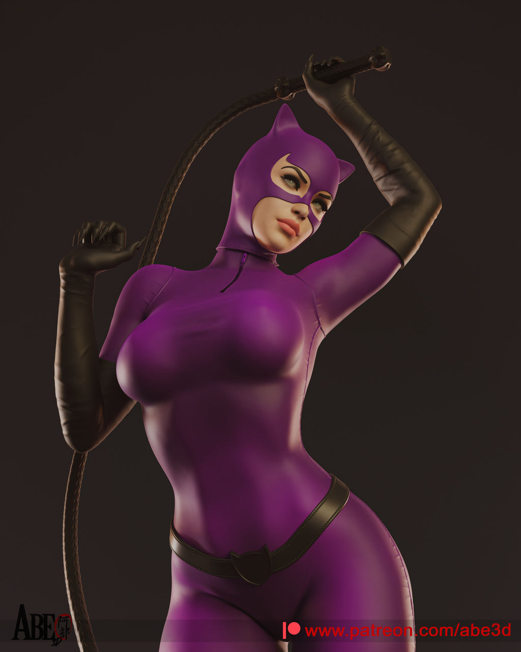 Catwoman Figur !!!BEMALT!!! -Fan Art-3D Druck- Maßstab 1:6