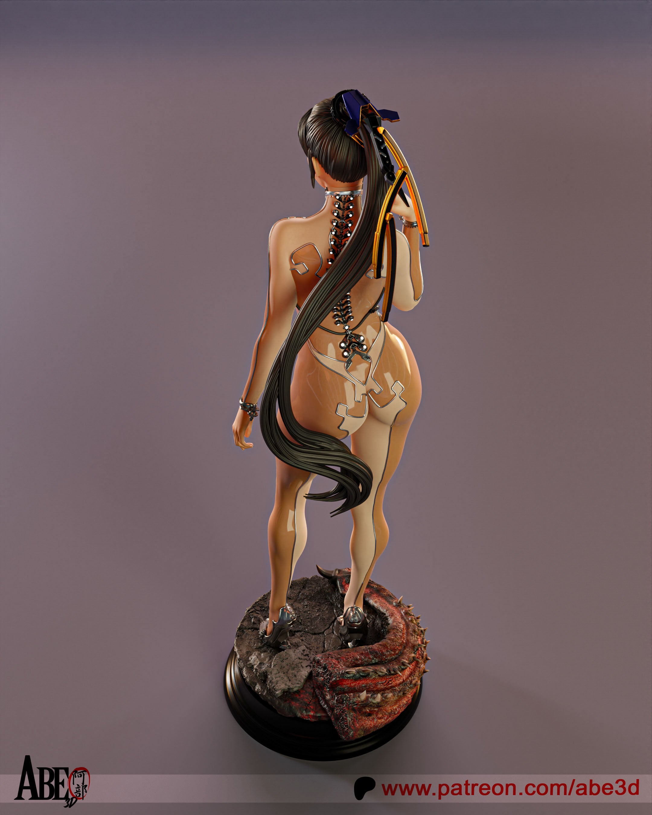 Eve Skin Suit Figur !!!BEMALT!!! -Fan Art-3D Druck- Maßstab 1:6