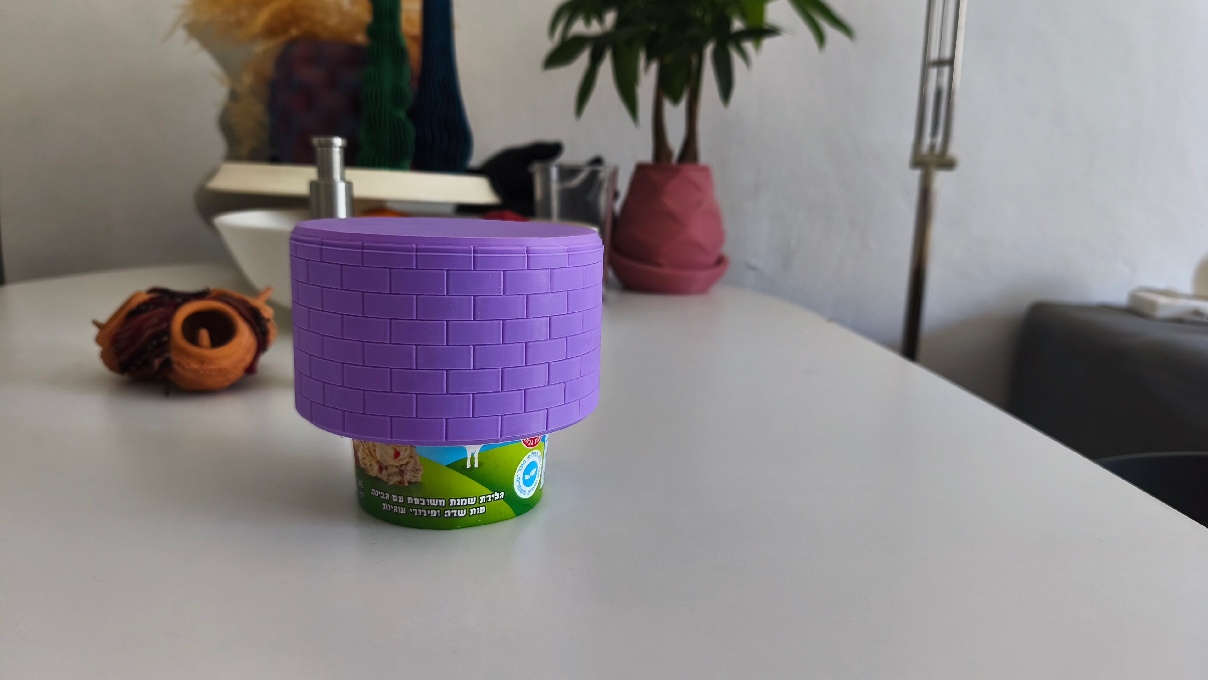 PINT ARMOR – Eisbecher-Sleeve/Isolier-Hülle (3D-Druck, Maze/Brick Edition)