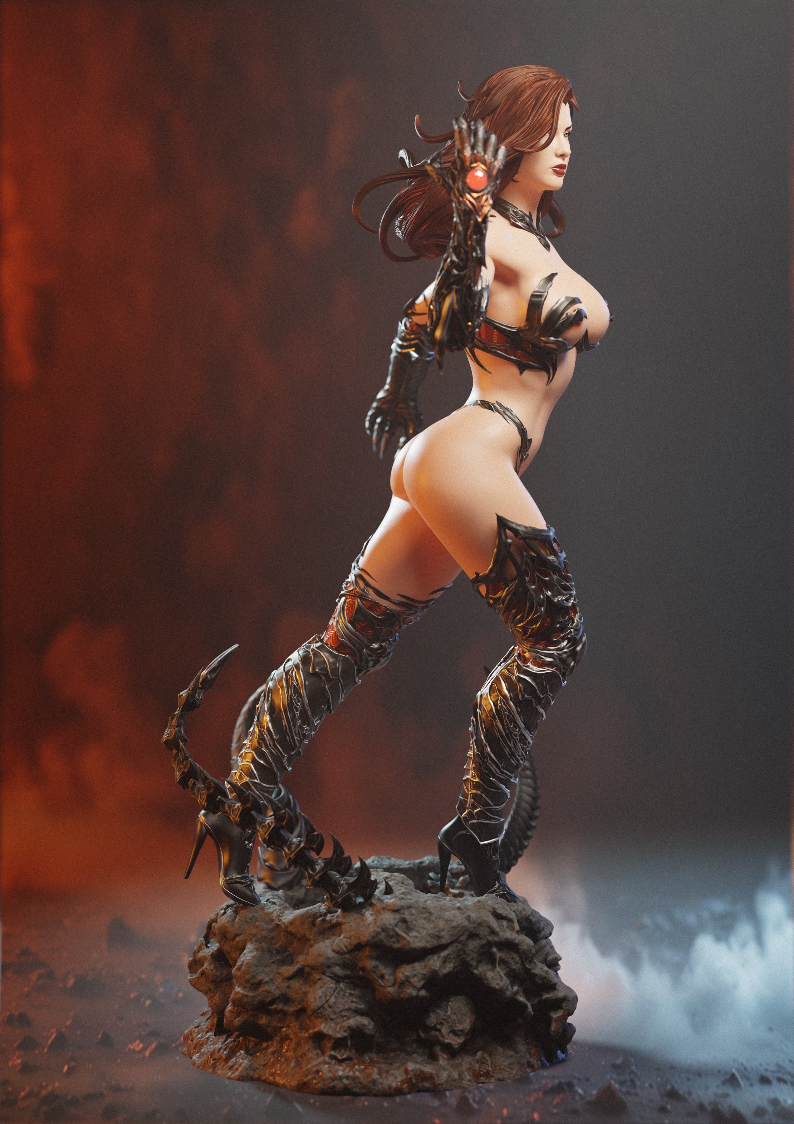 Witchblade Figur !!!BEMALT!!! -Fan Art-3D Druck- Maßstab 1:6
