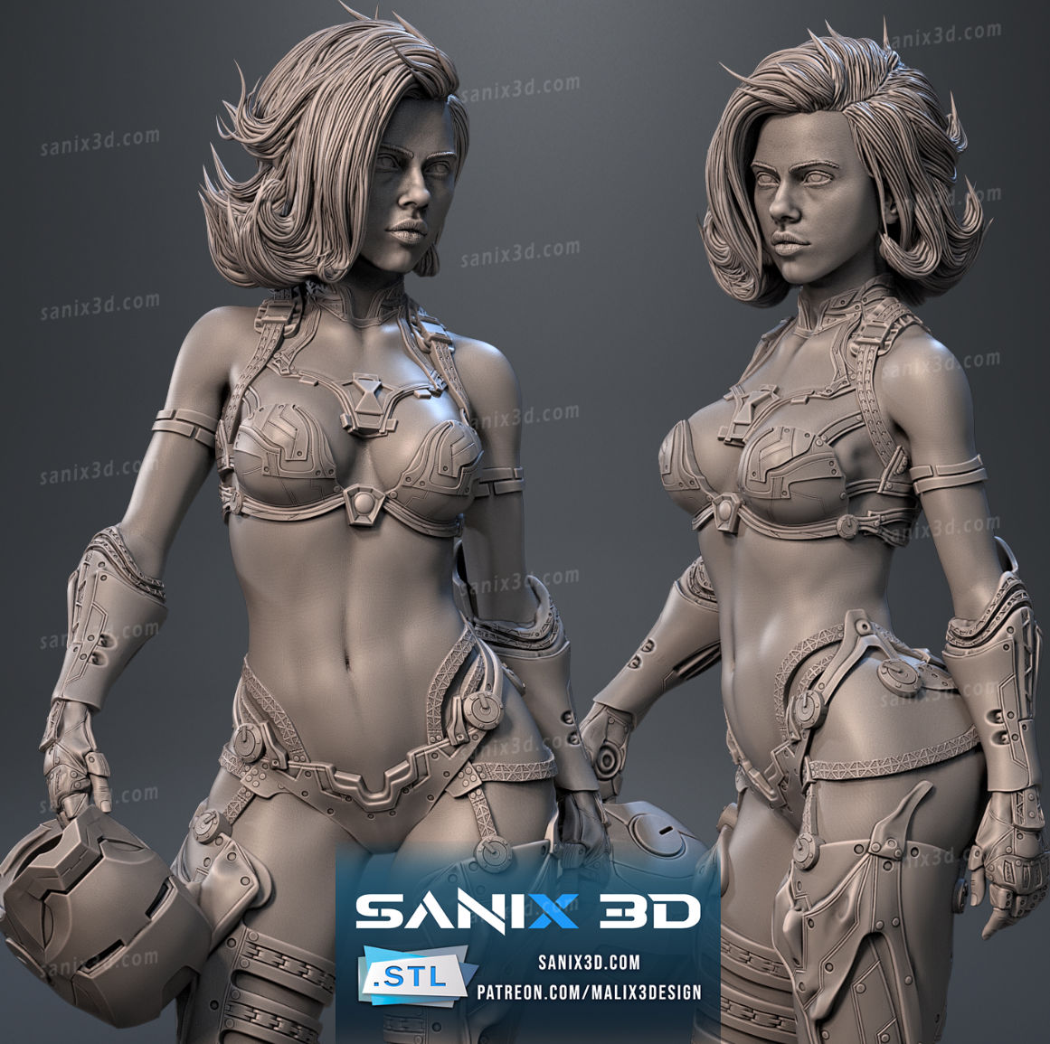 IRON WIDOW Figur !!!BEMALT!!!-Fan Art-3D Druck- Maßstab 1:6