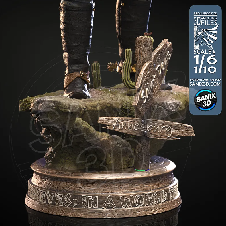 Arthur Morgan RDR2 - Fan Art Figur !!!BEMALT!!!-Fan Art-3D Druck- Maßstab 1:6