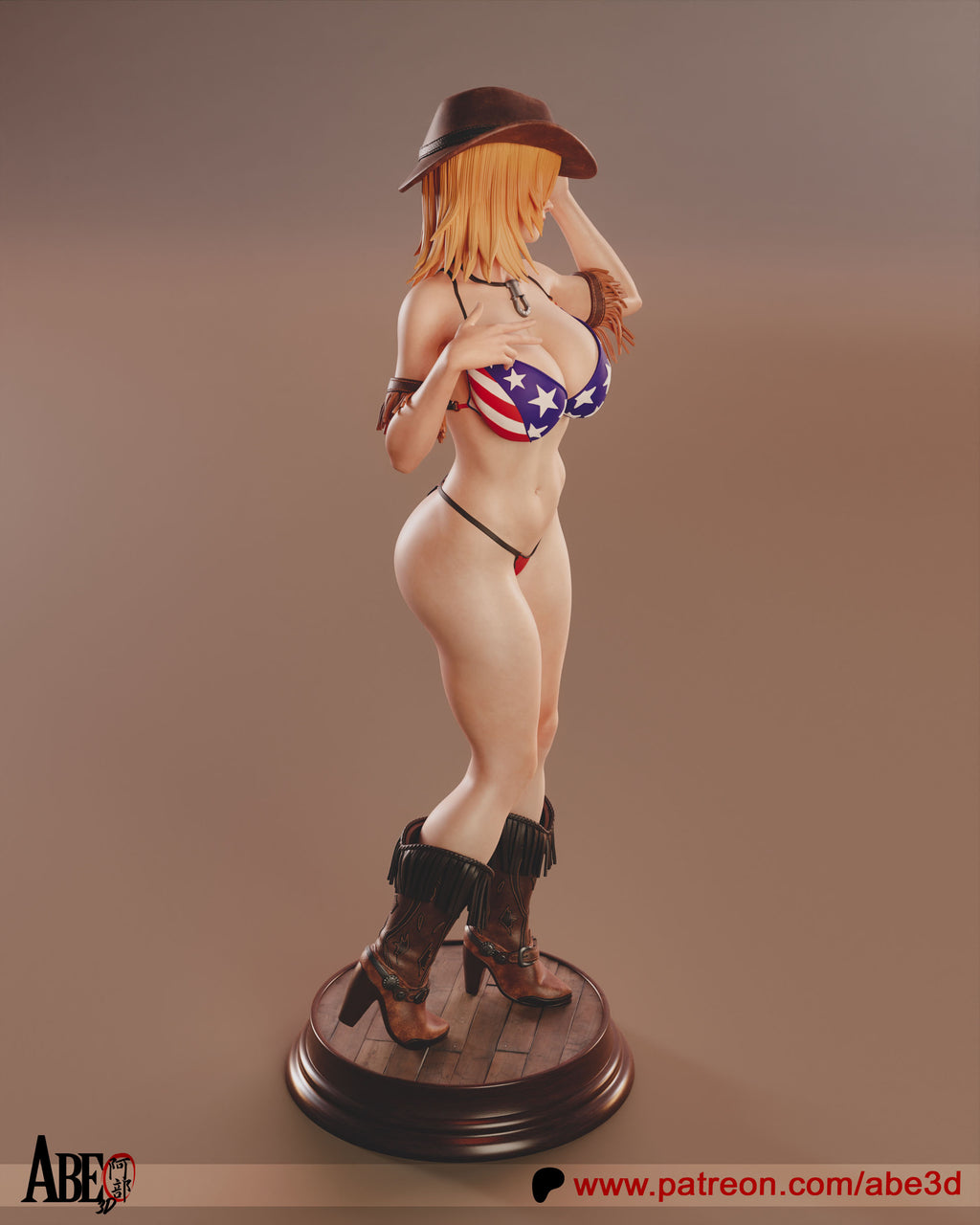 Tina Armstrong Figur !!!BEMALT!!! -Fan Art-3D Druck- Maßstab 1:6