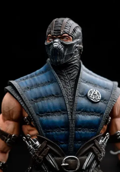 Sub Zero Mortal Kombat Figur Fan Art-3D Druck- Maßstab 1:6