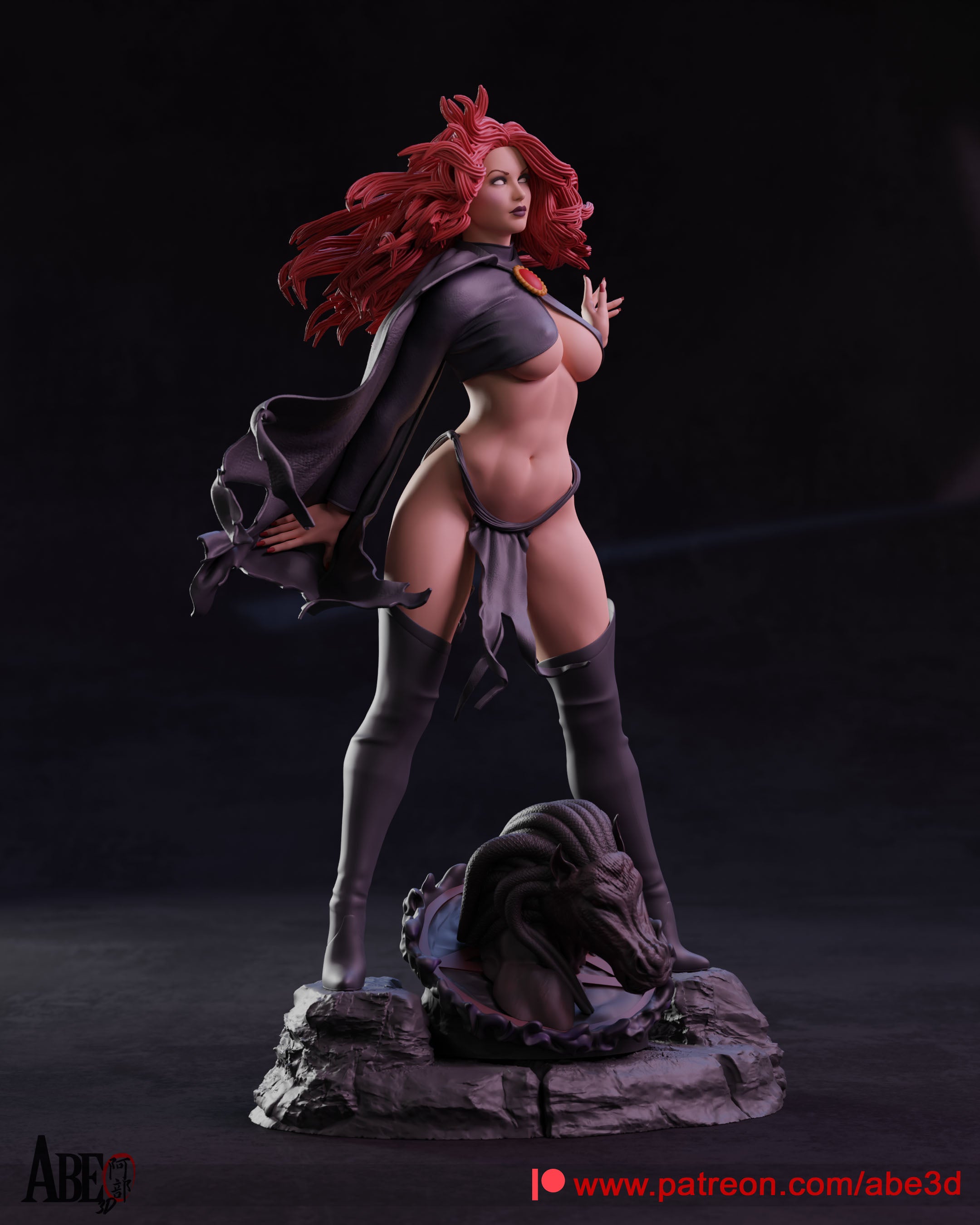 Madelyne Pryor Figur !!!BEMALT!!! -Fan Art-3D Druck- Maßstab 1:6