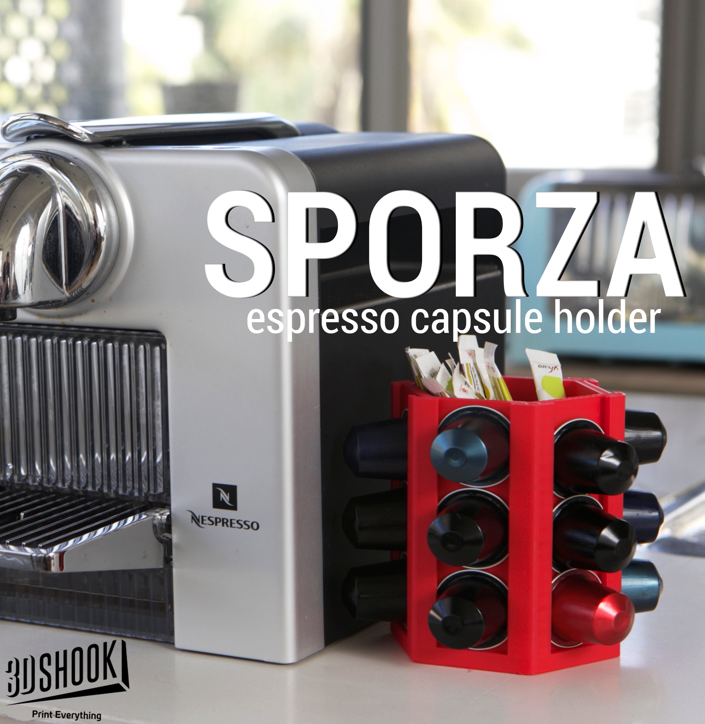 SPORZA – Kapselhalter für Espresso (kompatibel mit Nespresso*)
