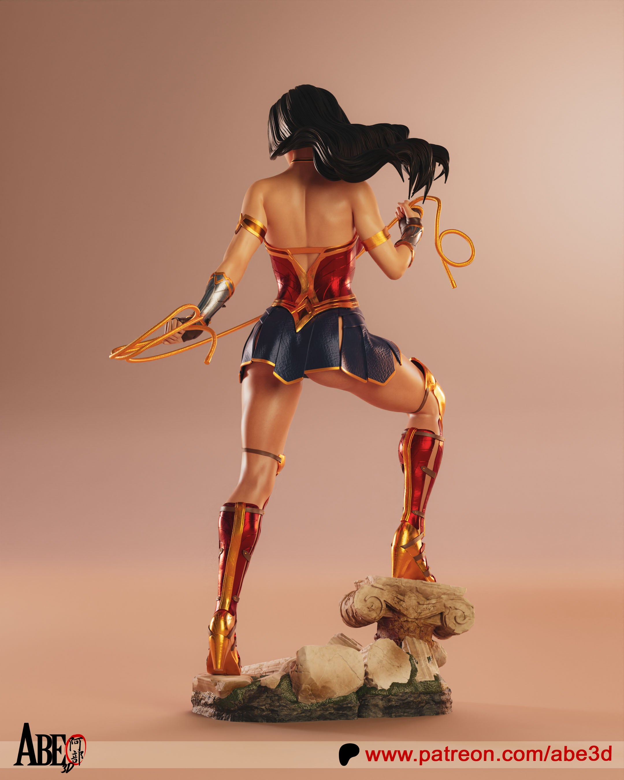 Wonder Woman Figur !!!BEMALT!!! -Fan Art-3D Druck- Maßstab 1:6